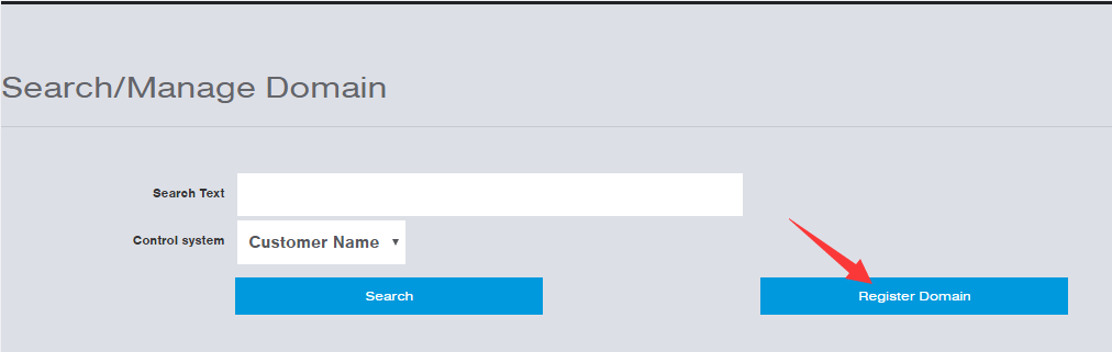 myCrestron Search/Manage Domain